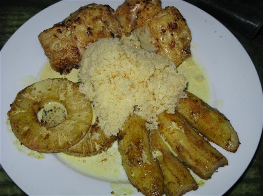 Kabeljau mit Curry-Banane - Das Leben ist schön