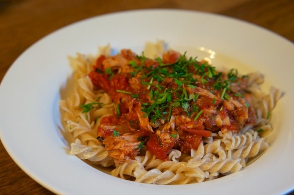 Spirelli mit Tomaten-Thunfischsauce - Das Leben ist schön