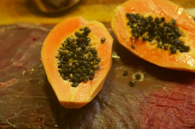 Gegrilltes Flanksteak mit Papaya-Marinade - Das Leben ist schön